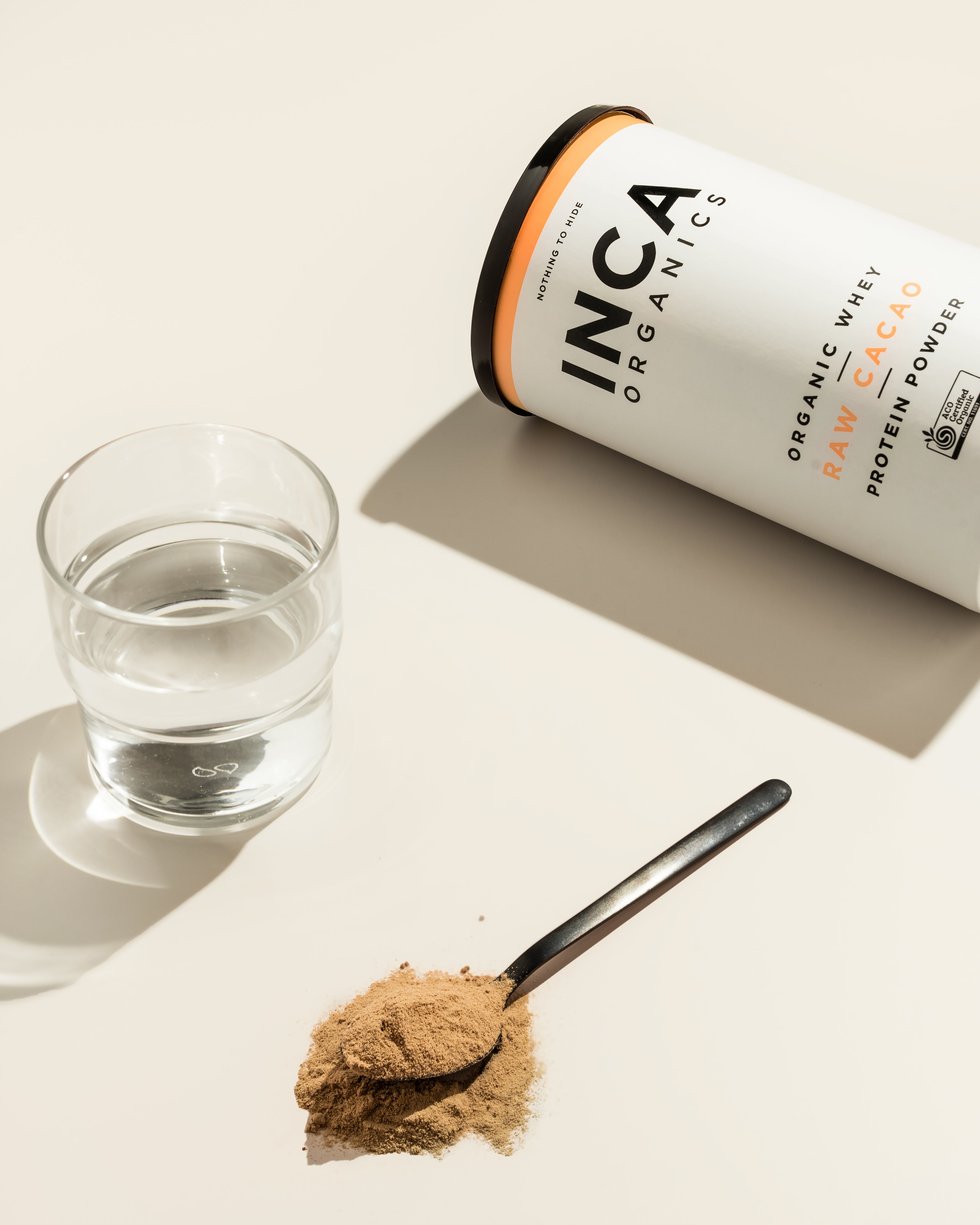 Inca Organics | CERTIFIED ORGANIC WHEY RAW CACAO PROTEIN POWDER 400g