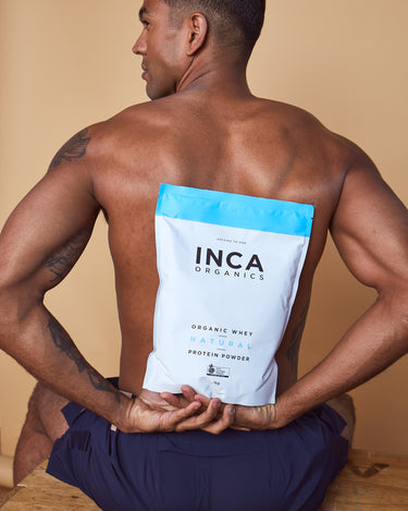 CERTIFIED ORGANIC WHEY NATURAL<br>PROTEIN POWDER (UNFLAVOURED) - 1kg - Inca Organics